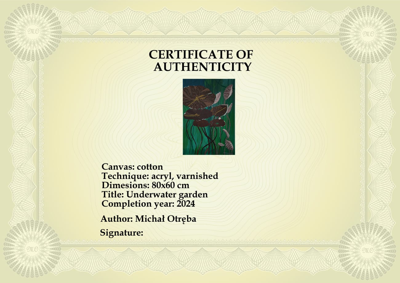 Certificate of Authenticity - Michal Otreba