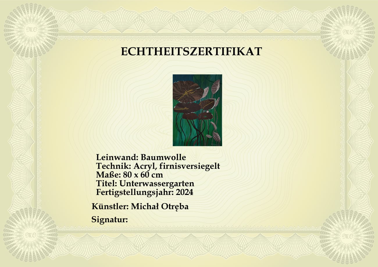 Echtheitszertifikat - Michal Otreba