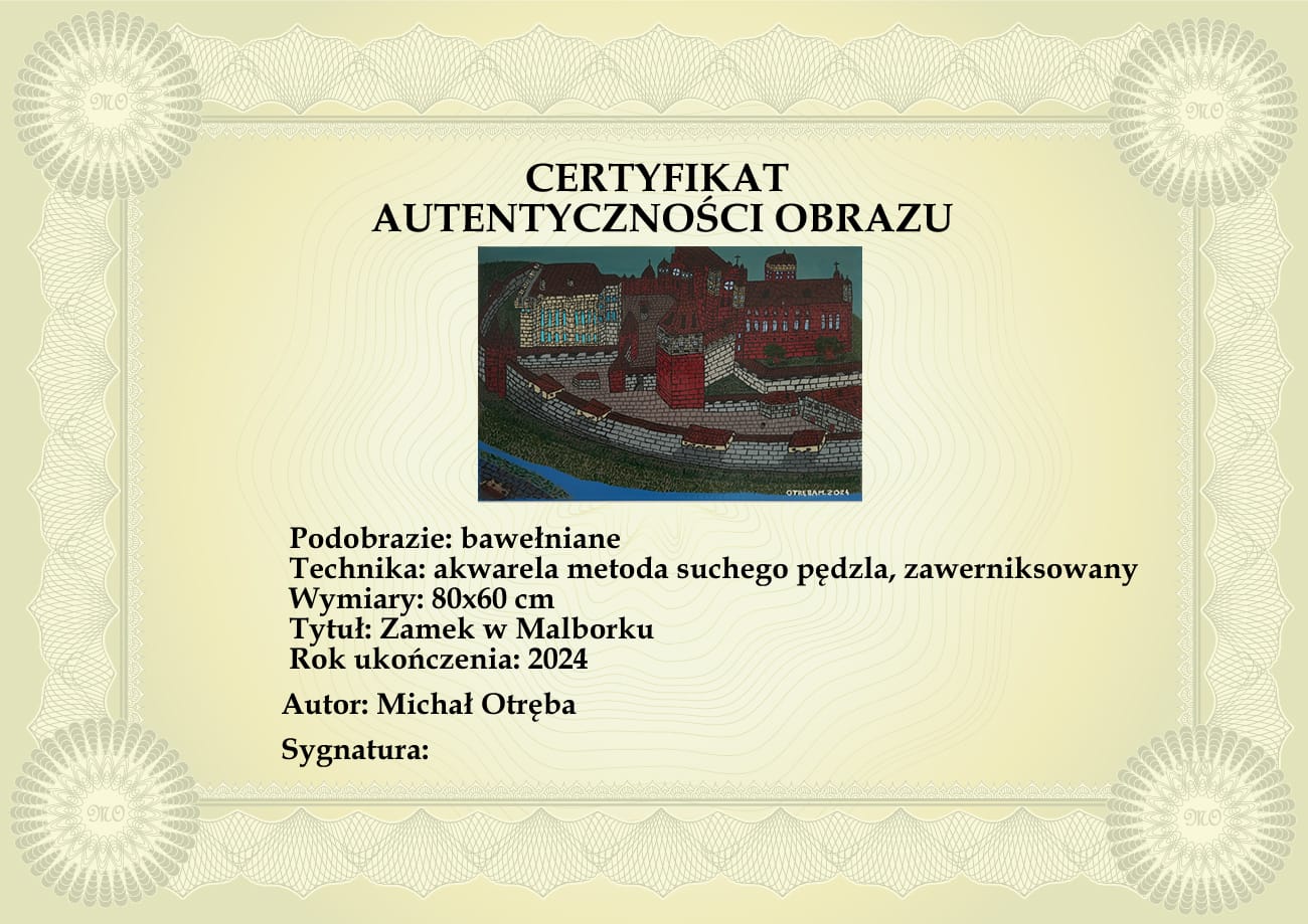 Certyfikat Autentyczności