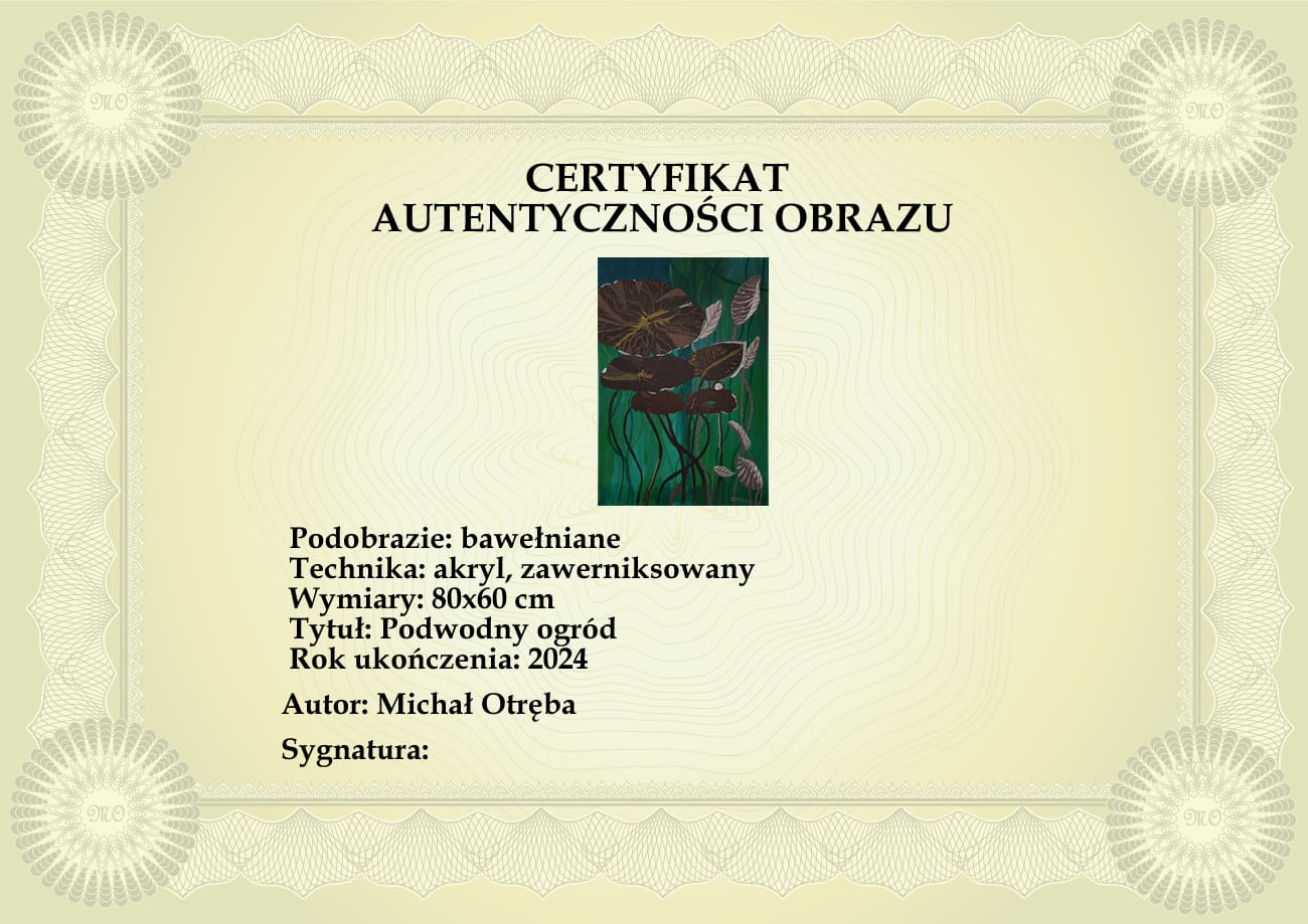 Certyfikat Autentyczności